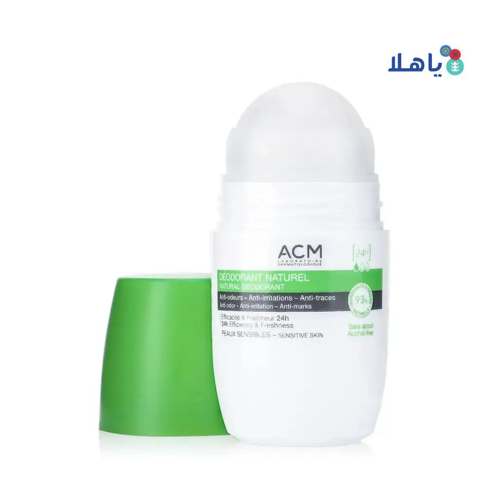 ACM - ACM NATURAL DEODORANT ROLL - ON 24H 50ML - Pharmazone - 