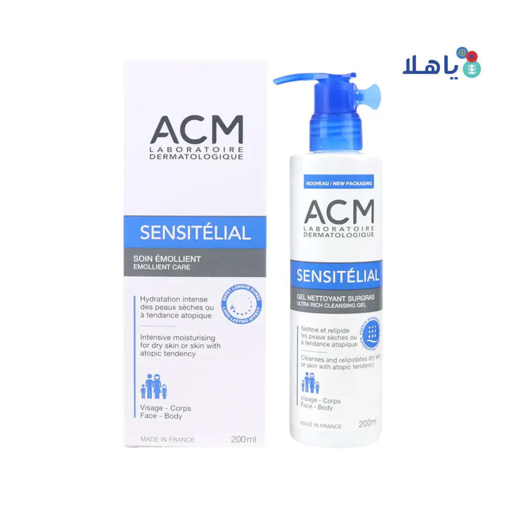 ACM Sensitelial Dry Skin Cleansing Gel + Cream