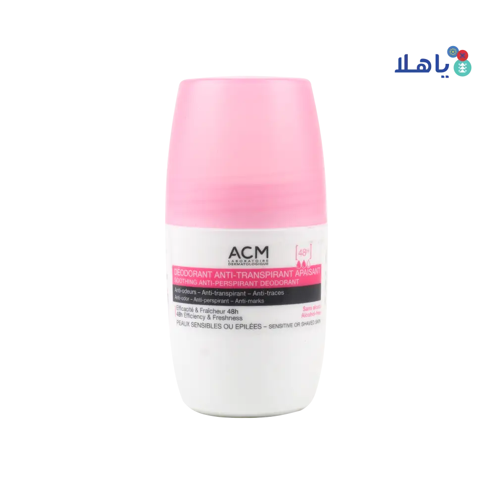 ACM SOOTHING ANTI-PERSPIRANT  DEODORANT ROLL-ON 48H 50ML