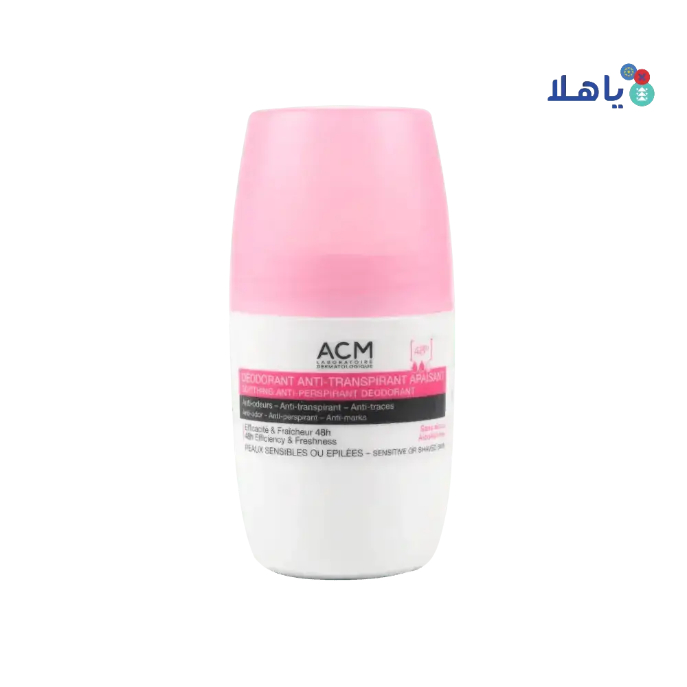 ACM - ACM SOOTHING ANTI - PERSPIRANT DEODORANT ROLL - ON 48H 50ML - Pharmazone - 