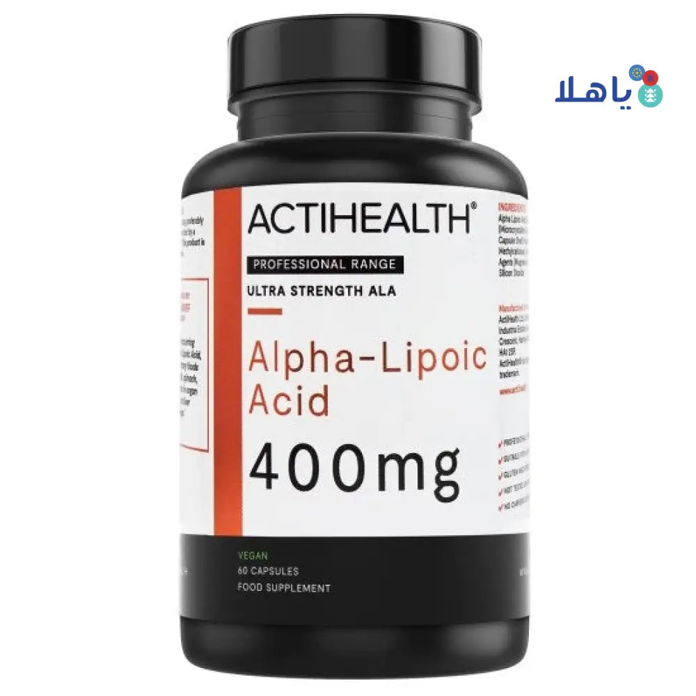 ActiHealth Alpha-Lipoic Acid 400Mg 60 Capsules