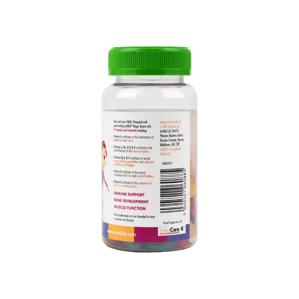 ACTIKID - ACTIKID MAGIC BEANS MULTI - VITAMIN 60 CAPSULES - MIXED FRUIT - Pharmazone - 