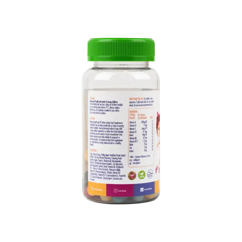 ACTIKID - ACTIKID MAGIC BEANS MULTI - VITAMIN 60 CAPSULES - MIXED FRUIT - Pharmazone - 