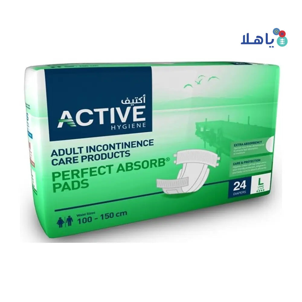 ACTIVE HYGIENE DIAPERS 24PCS-LARGE (100-150CM)