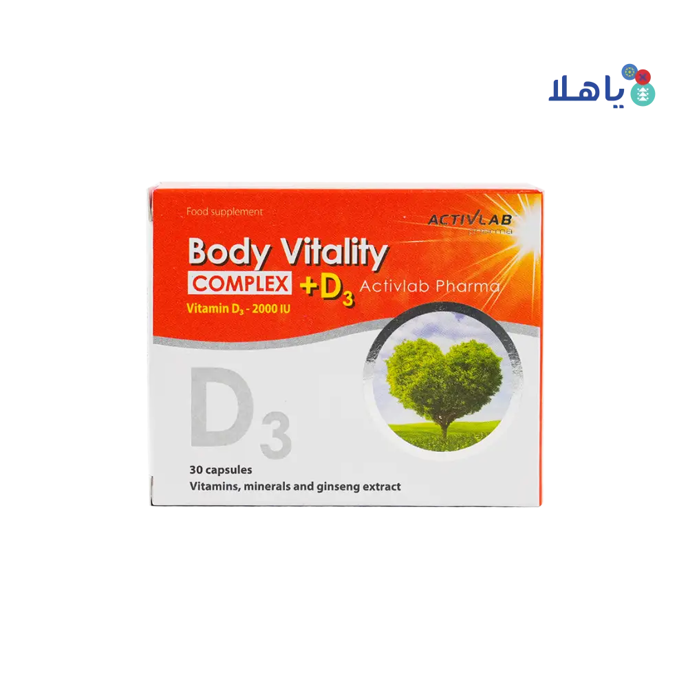 Activlab Pharma Body Vitality Complex +D3 30Capsules