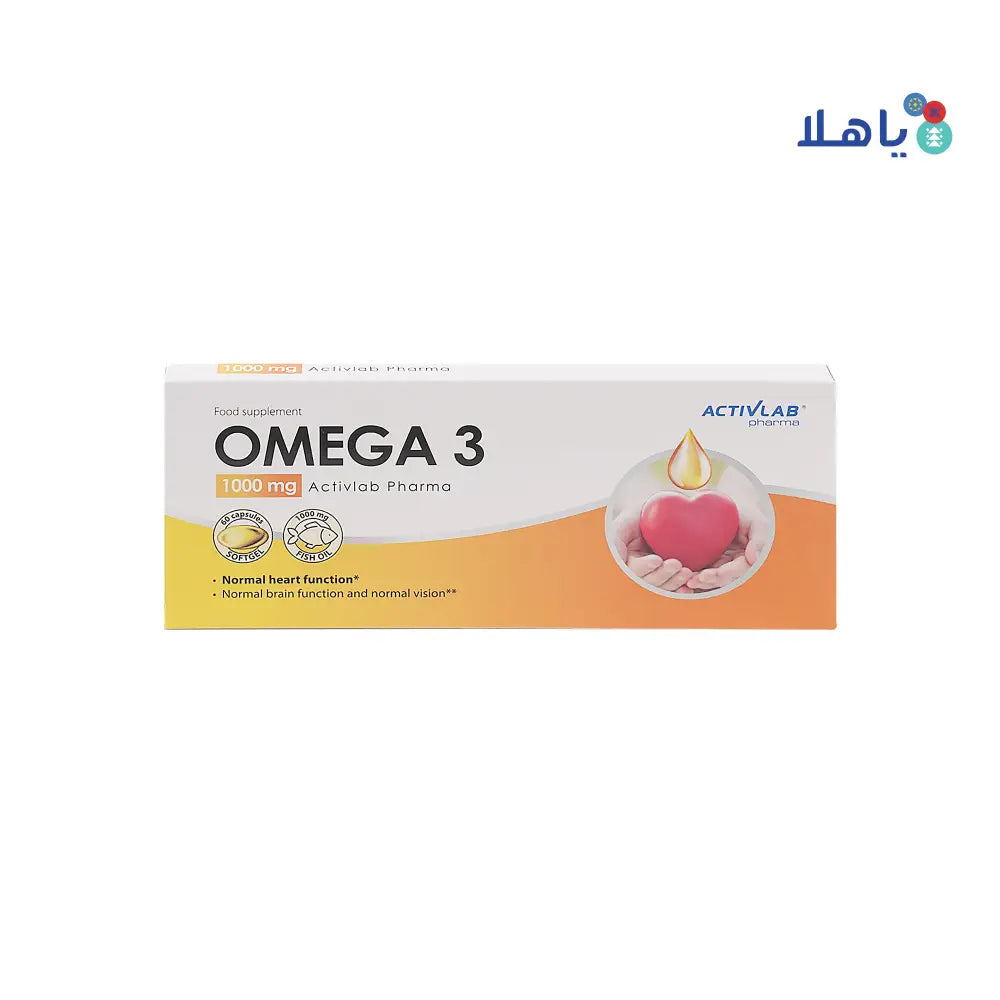 Activlab Pharma Omega 3 1000mg 60 Capsules