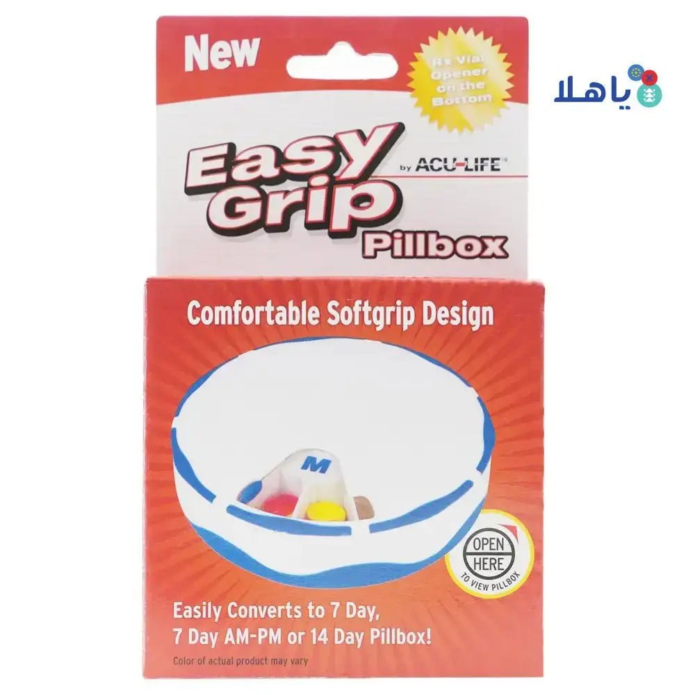 ACU - LIFE - Acu - Life Easy Grip Pillbox 7 Days AM - PM Pillbox - 400539 - Pharmazone - 