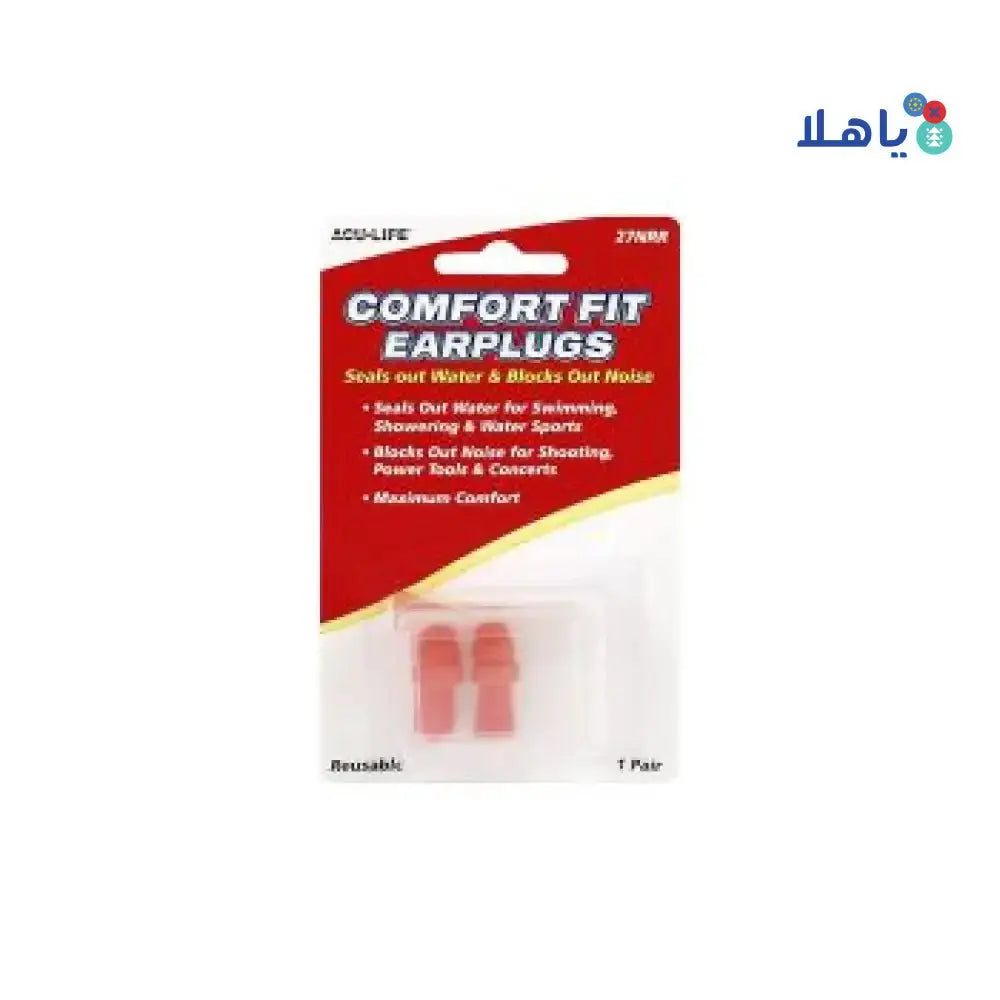 ACU - LIFE - ACU - LIFE COMFORT FIT EAR PLUGS 1PAIR - 400716 - Pharmazone - 