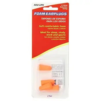 ACU-LIFE FOAM EARPLUGS 2PAIR 400583