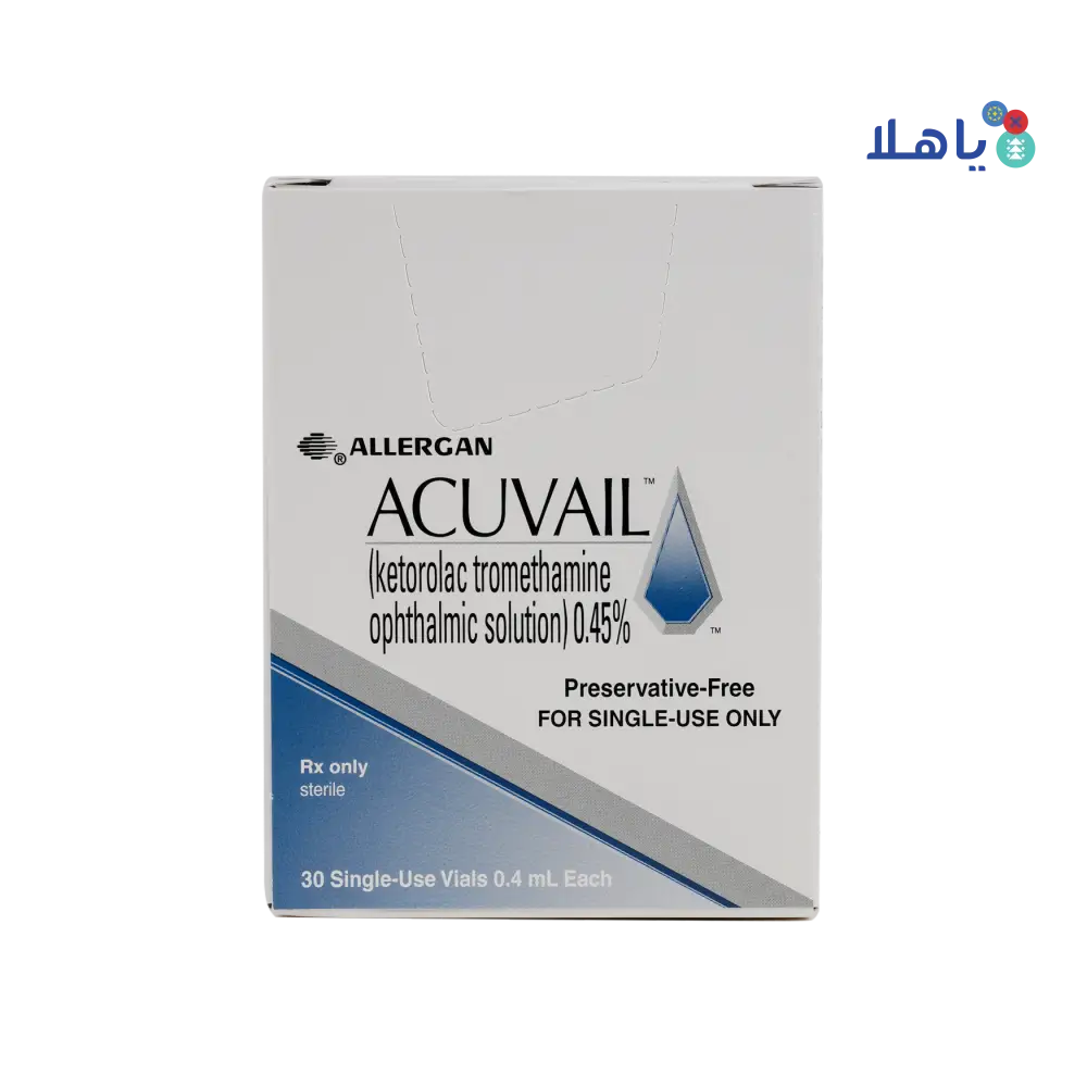 ACUVAIL 0.45% EYE DROPS 30X.04ML