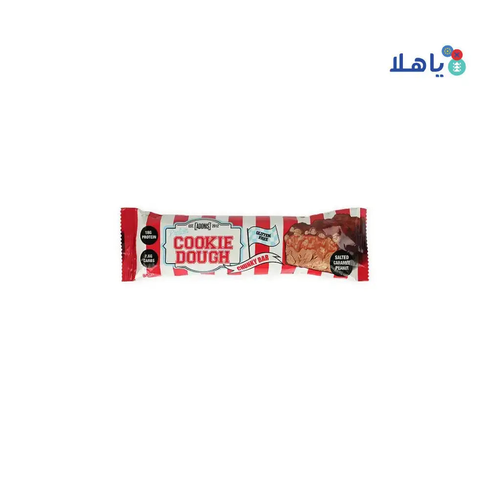 Adonis - Adonis Protein Cookie Dough Chunky Bar 55g - Caramel Peanut - Pharmazone - 