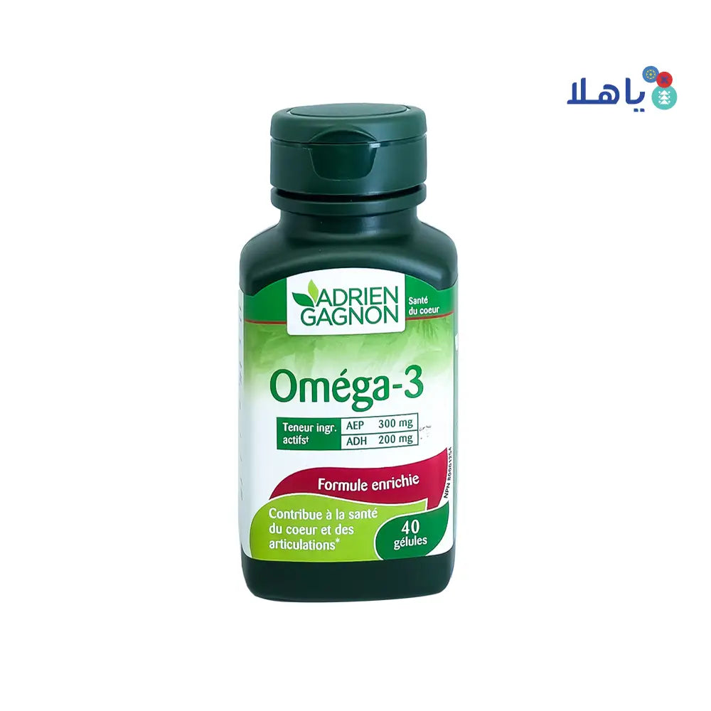 ADRIEN GAGNON OMEGA 3 ENRICHED FORMULA 40 SOFTGELS