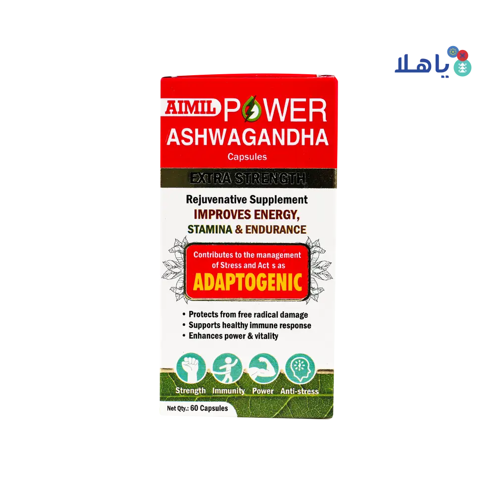 Aimil Power Ashwagandha Extra Strength 60 Capsules