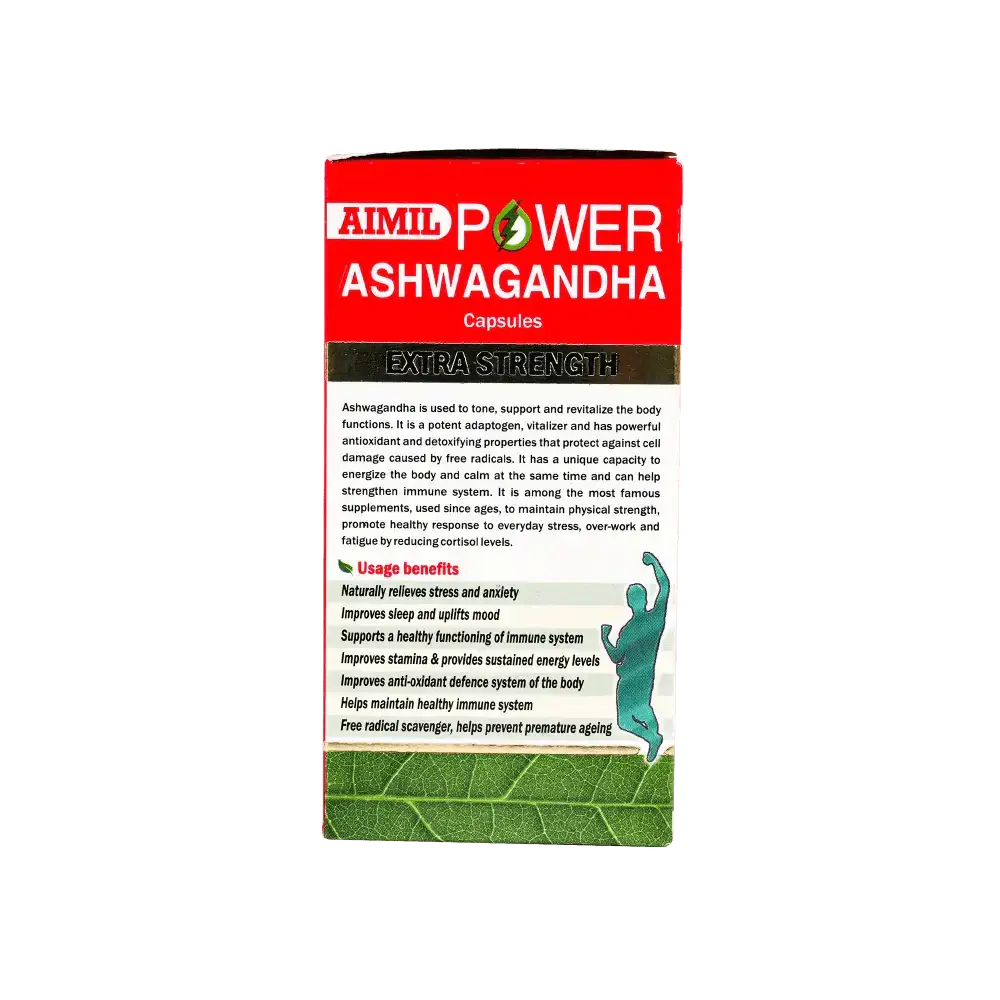 AIMIL - Aimil Power Ashwagandha Extra Strength 60 Capsules - Pharmazone - 