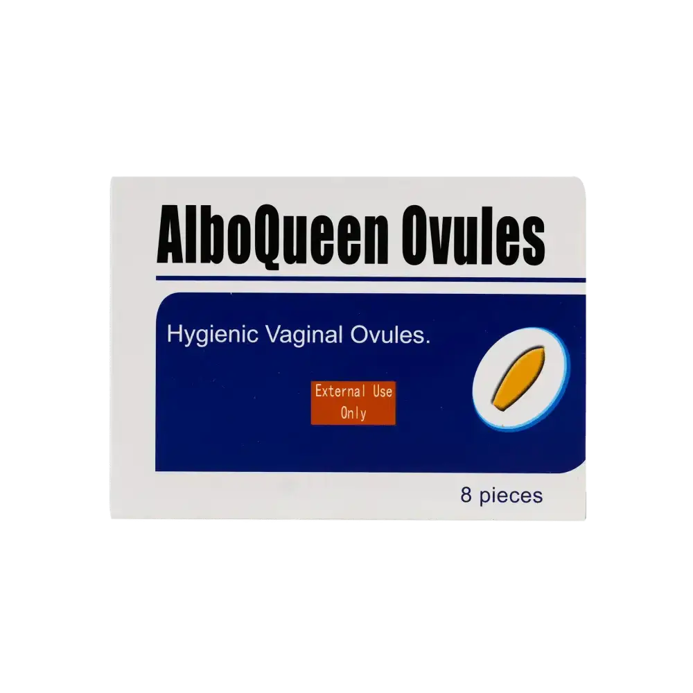 HEILONGJIANG - Alboqueen Hygienic Vaginal Ovules 8Pcs - Pharmazone - 