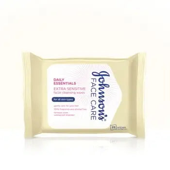 25970-Johnson's Extra Sensitive Wipes 25Pcs