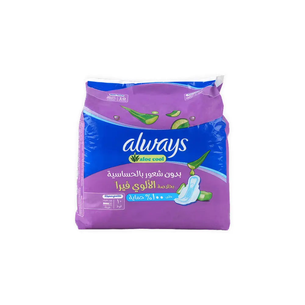 Always Aloe Cool Maxi Thick Long 10Pads-0397