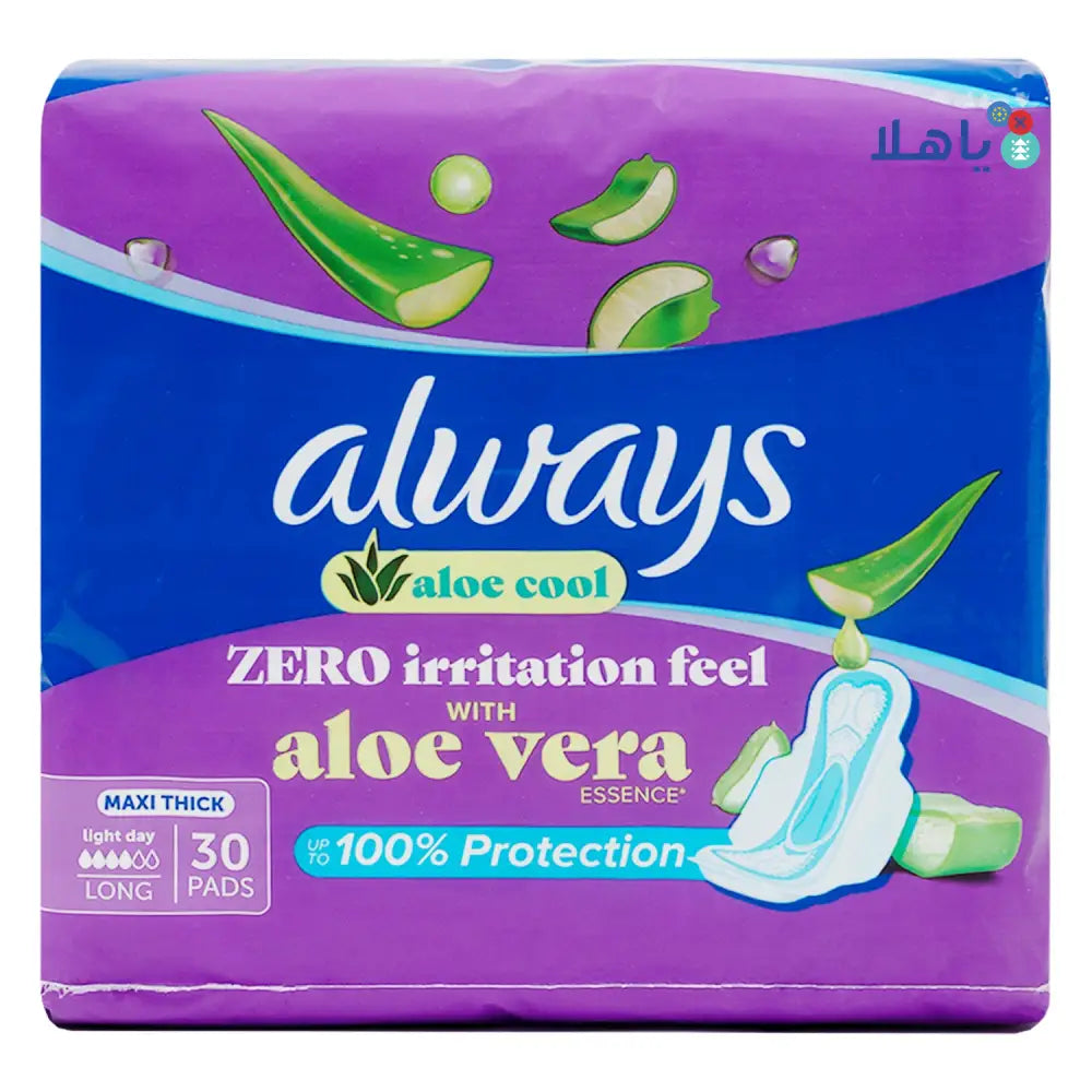 Always Aloe Cool Long 30Pads - Aloe Vera - 1684