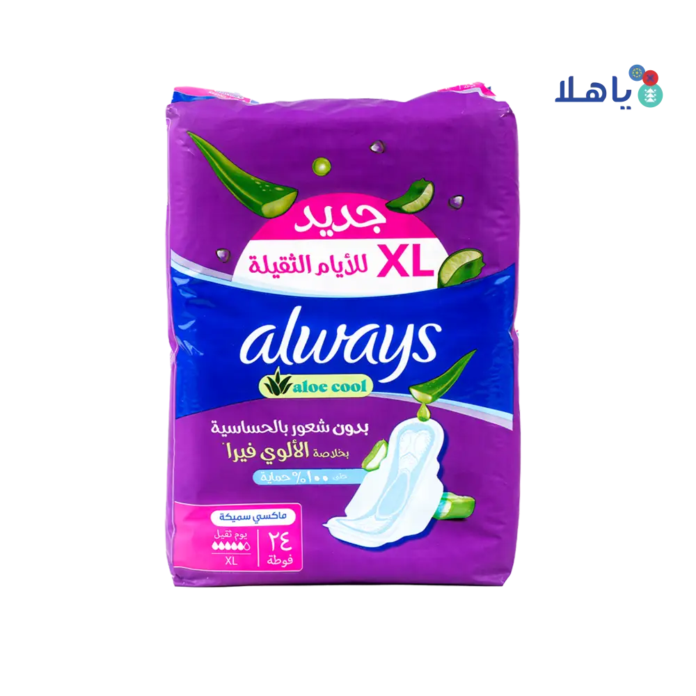 Always Aloe Cool Xl 24Pads-6334