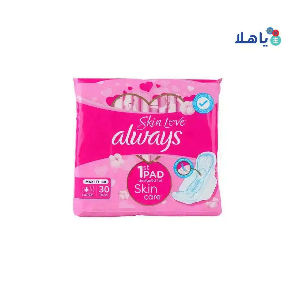 Always - Always Skin Love Maxi Thick L 30Pads - 2792 - Pharmazone - 