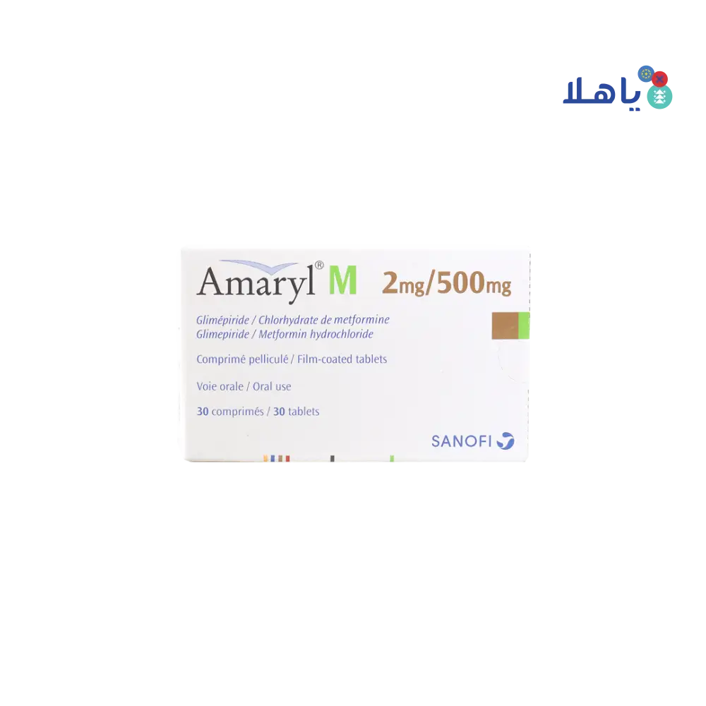 AMARYL M 2MG/500MG 30 TAB