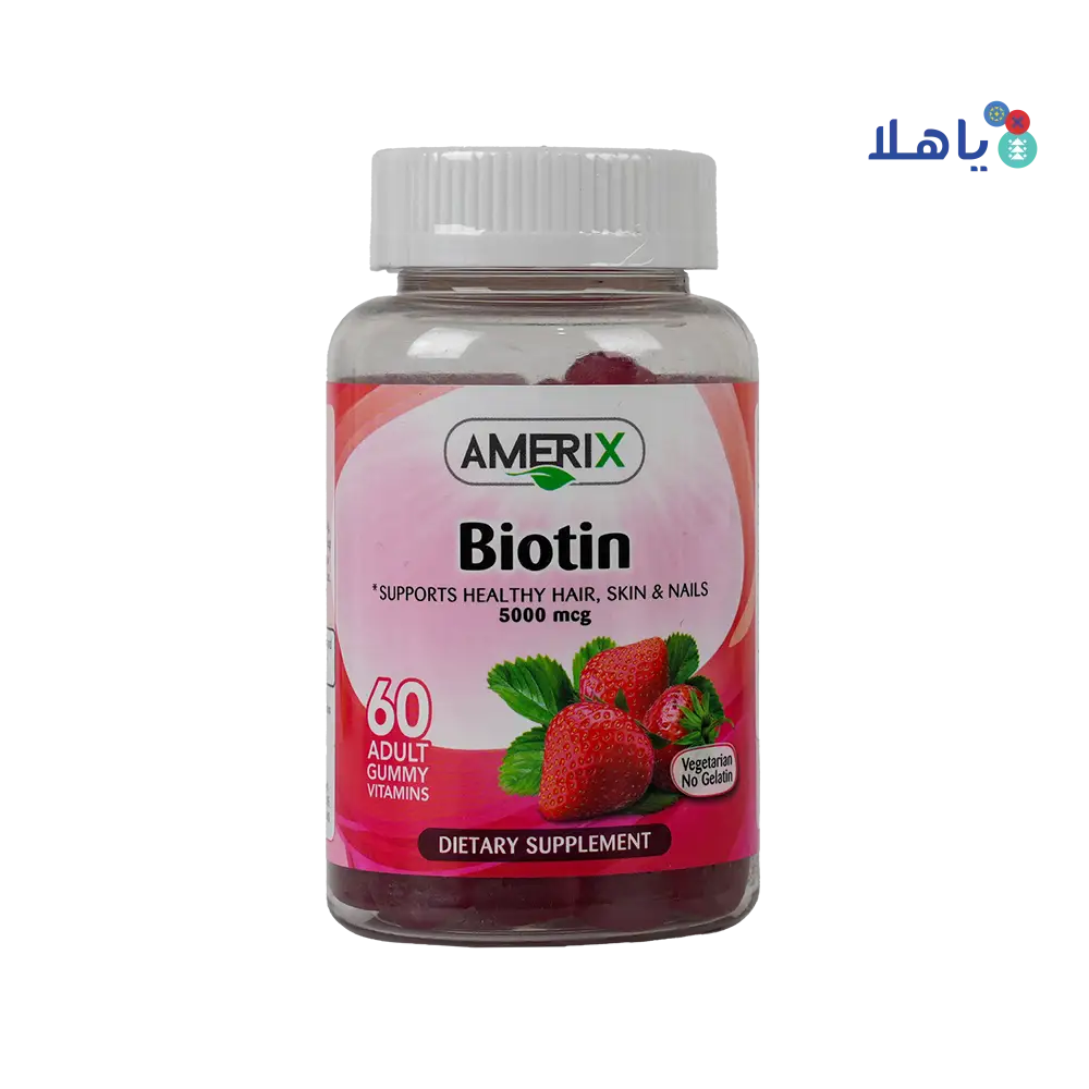 AMERIX GUMMY BIOTIN ADULTS 60PCS