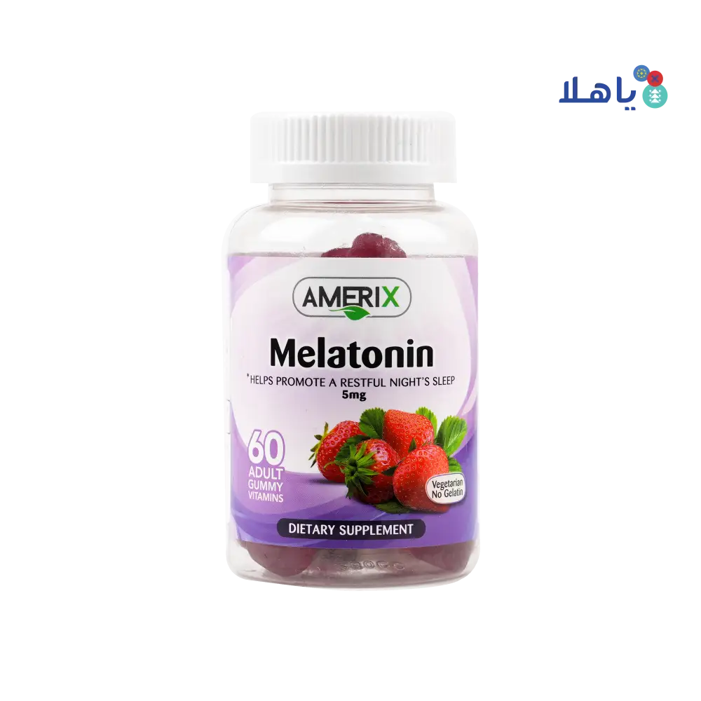 AMERIX GUMMY MELATONIN 5MG ADULTS 60PCS