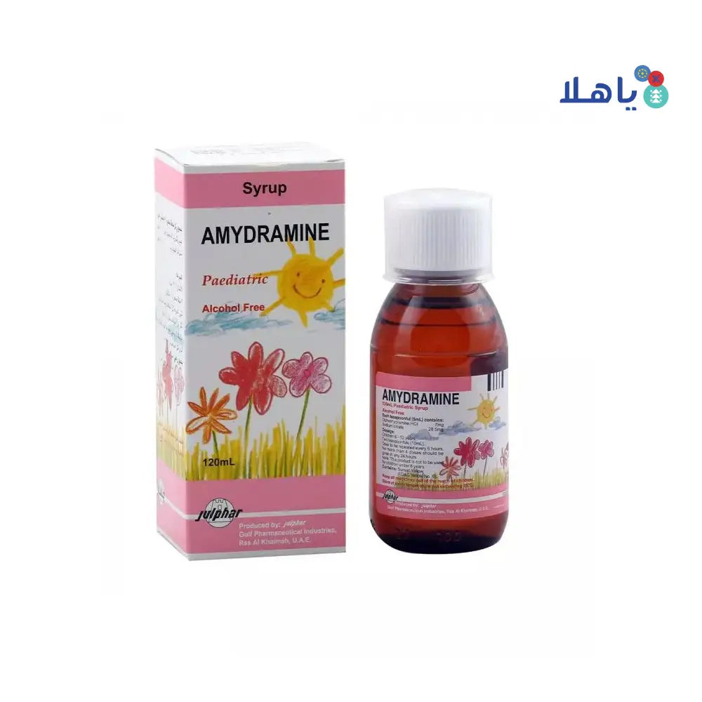 AMYDRAMINE PAEDIATRIC SYRUP 120ML