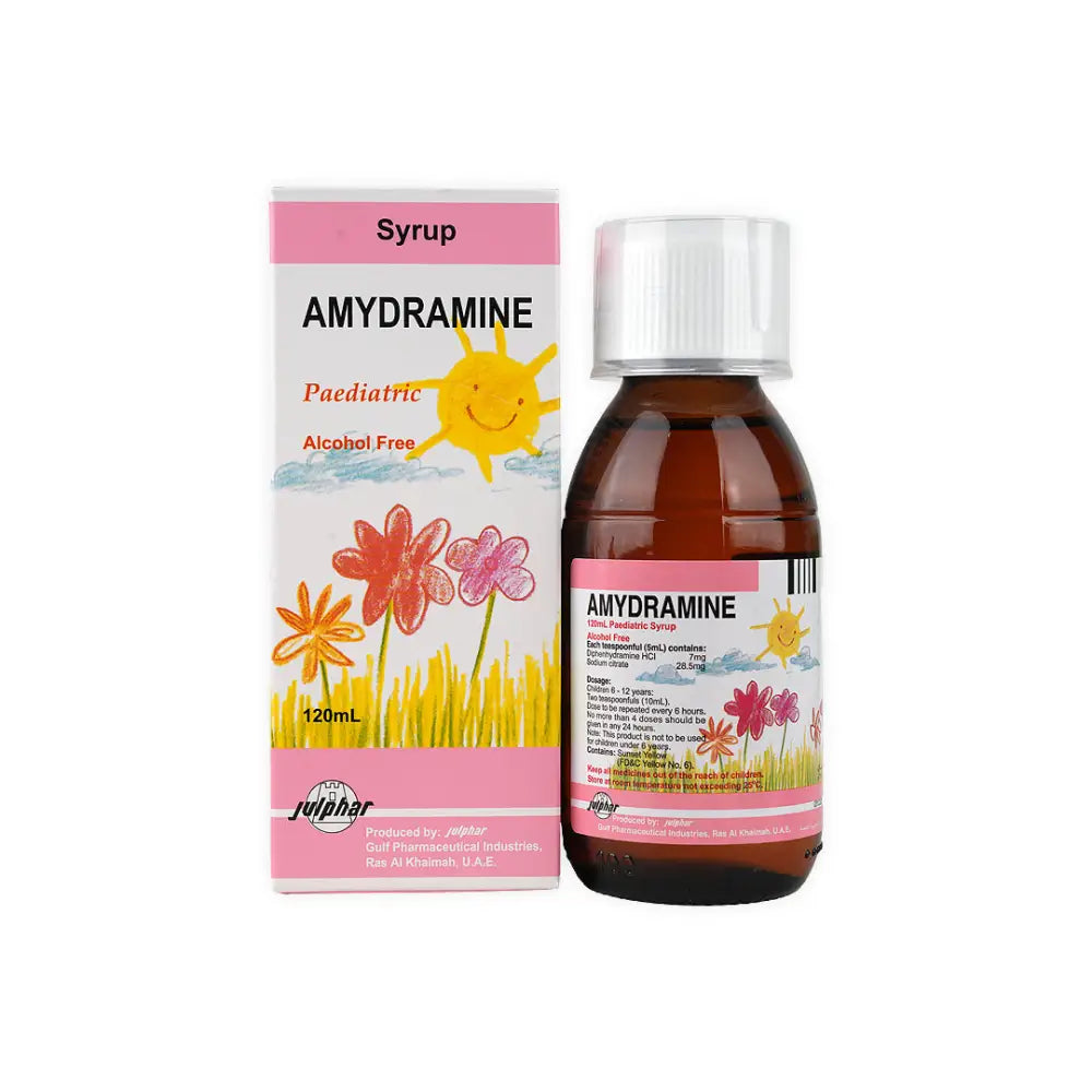 Amydramine Paediatric Syrup 120Ml