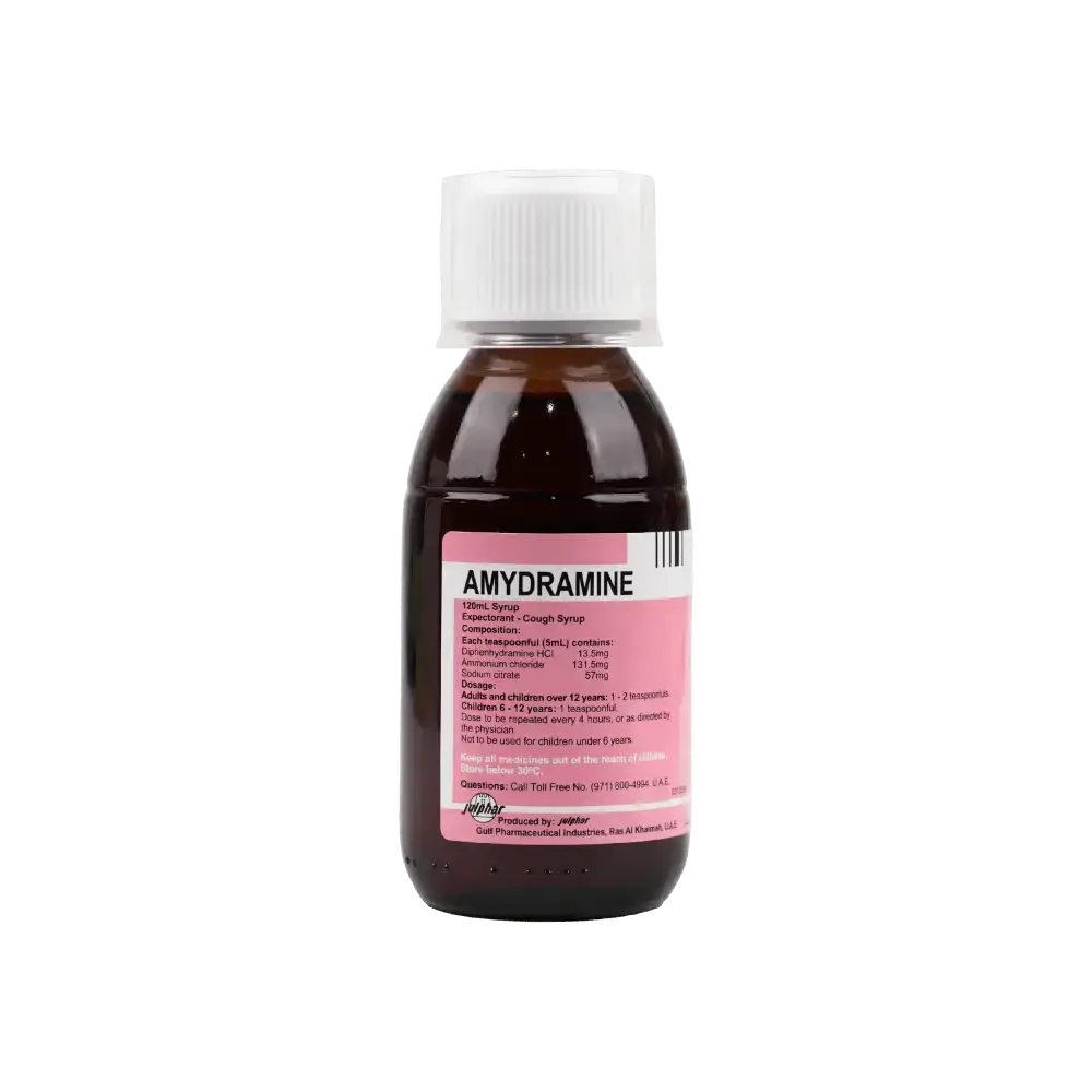 JULPHAR - Amydramine Syrup 120 Ml - Pharmazone - 