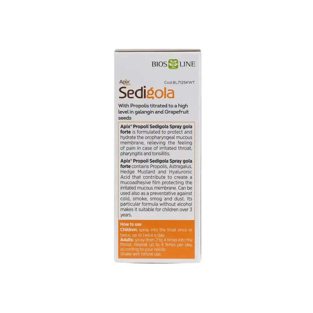 BIOS LINE - Apix Sedigola Forte Oral Spray 30Ml - Pharmazone - 