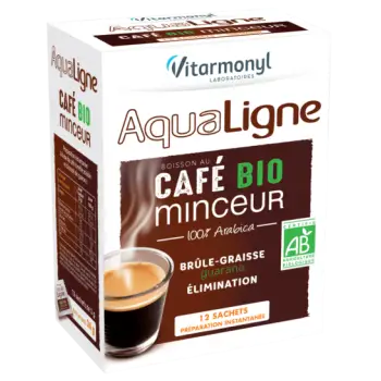 46666-Vitarmonyl Aqualigne Brule Graisse Cafe Bio 12 Sac