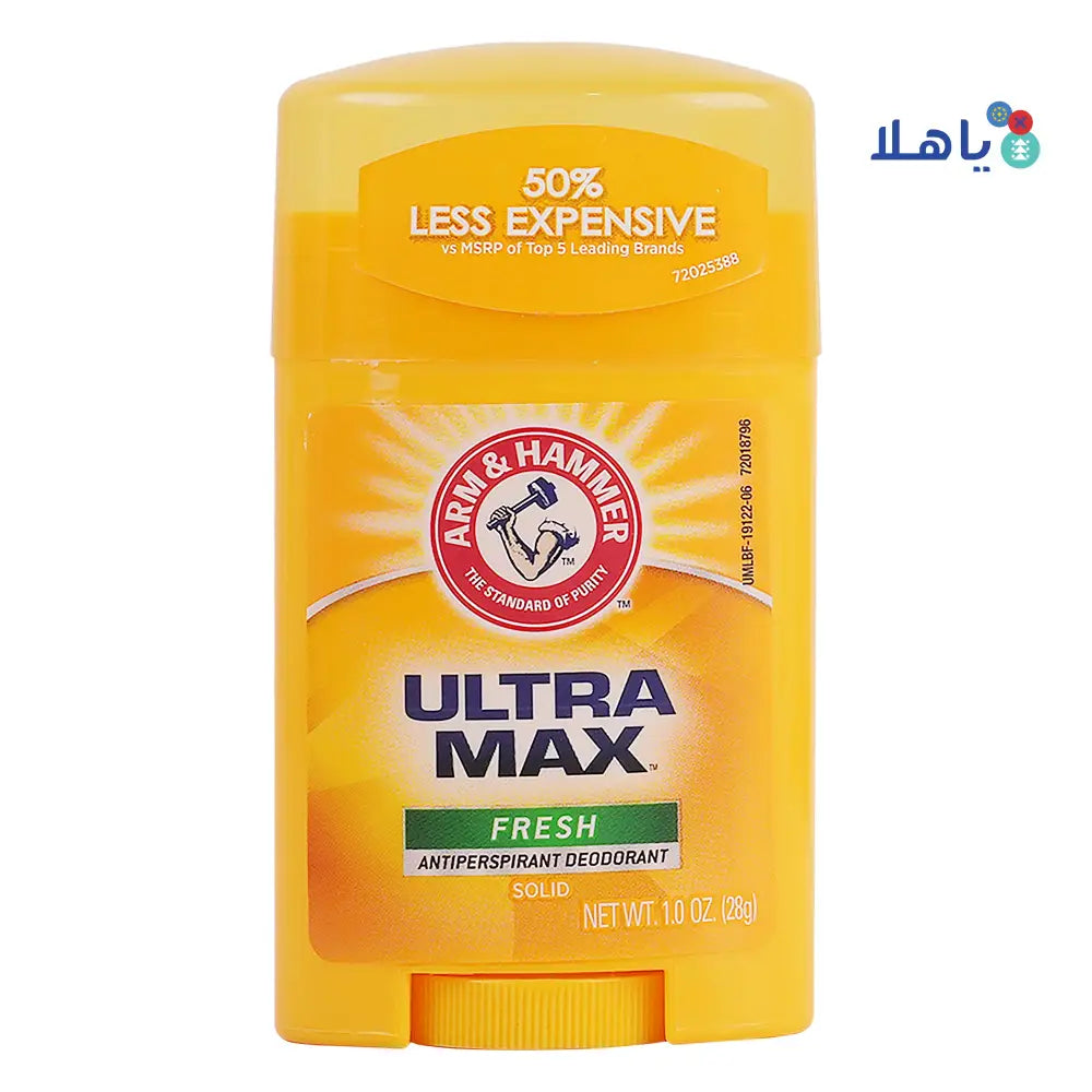 Arm & Hammer Ultra Max Roll-On Stick 28g - Fresh