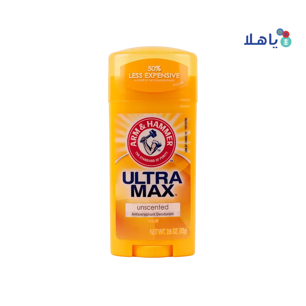 Arm & Hammer Ultra Max Roll-On Stick 73g-Unscented