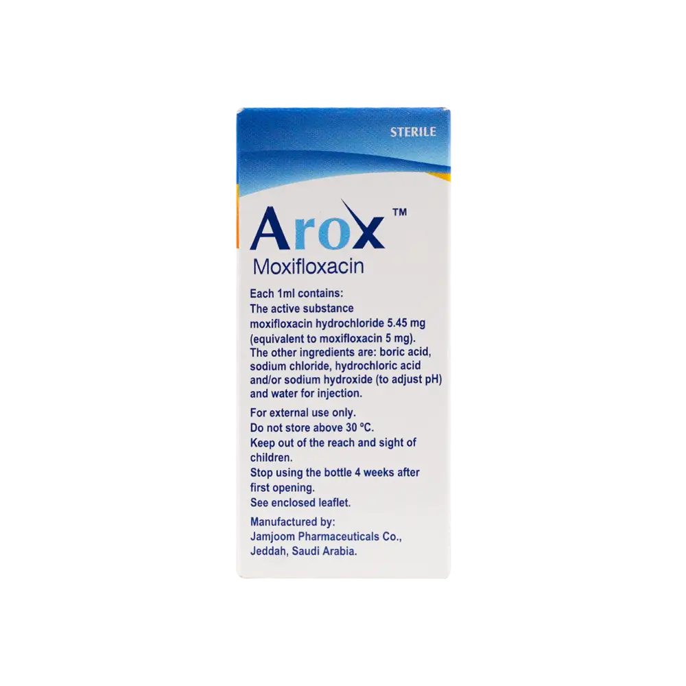 AROX MOXIFLOXACIN 0.5%  EYE DROPS SOLUTION 5ML