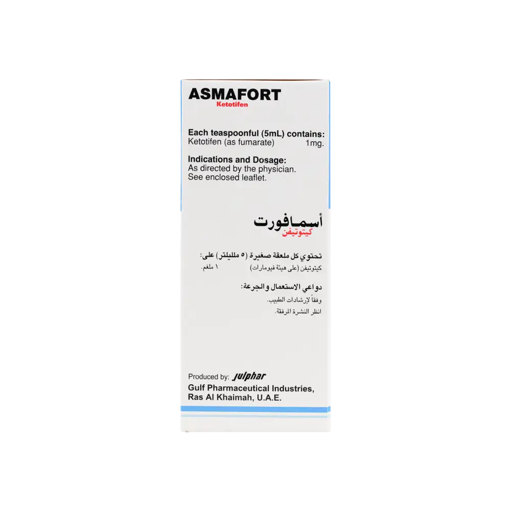 ASMAFORT 1MG/5ML SYRUP 100ML