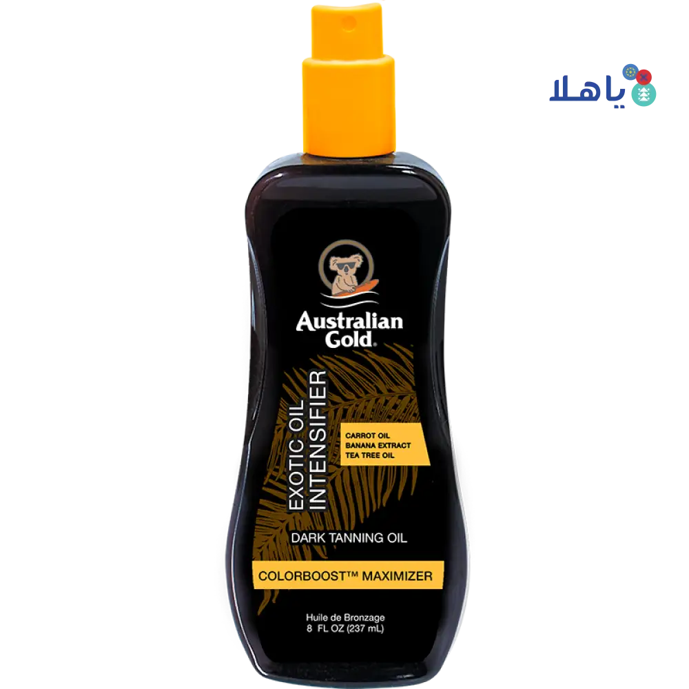 AUSTRALIAN GOLD EXOTIC OIL DARK TANNING SPRAY 237ML