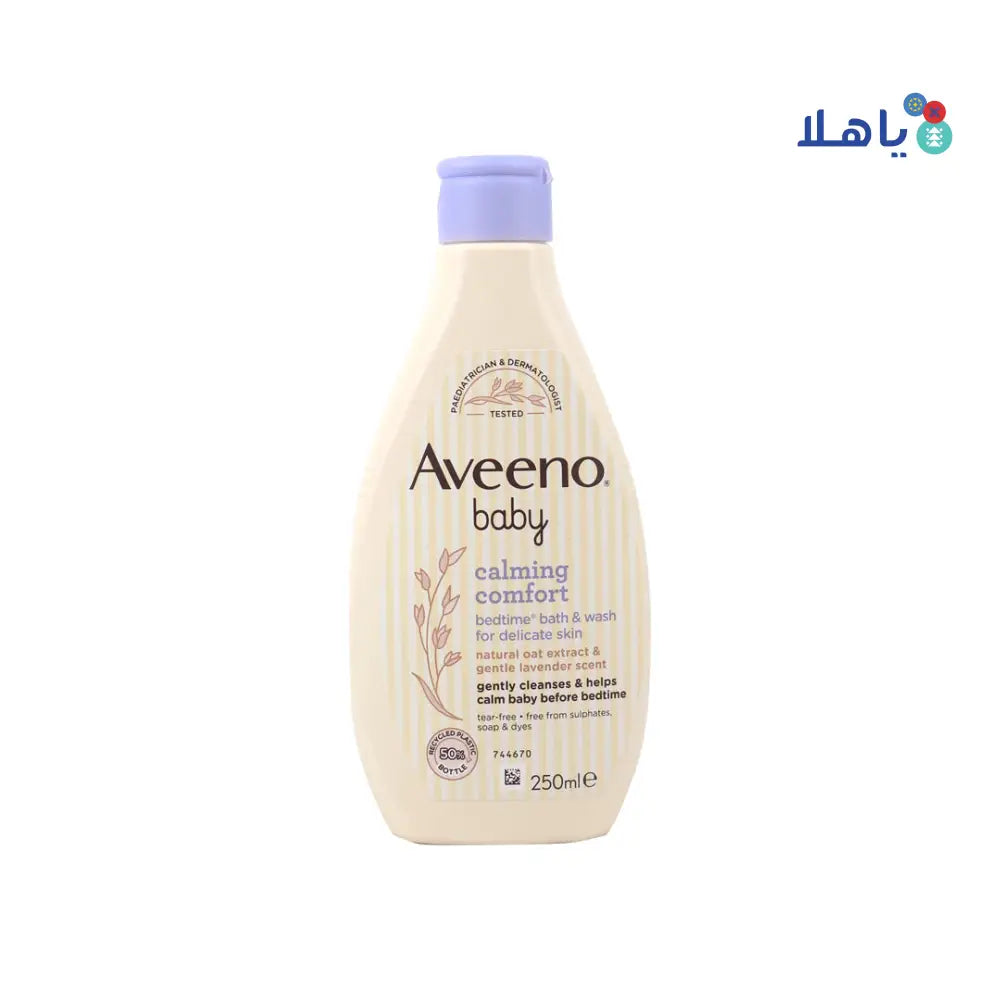 AVEENO BABY CALMING COMFORT BEDTIME BATH & WASH 250ML