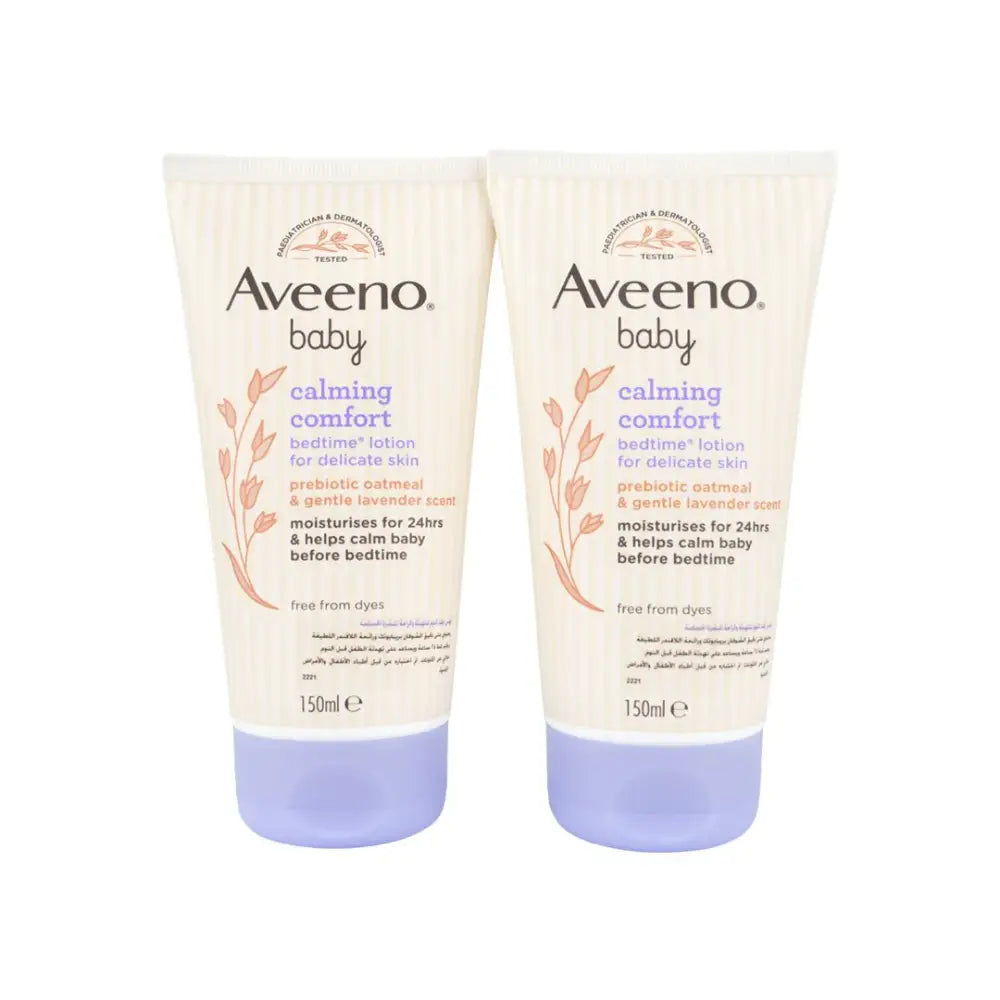 J&J AVEENO - Aveeno Baby Calming Comfort Bedtime Lotion Duo Set - Pharmazone - 