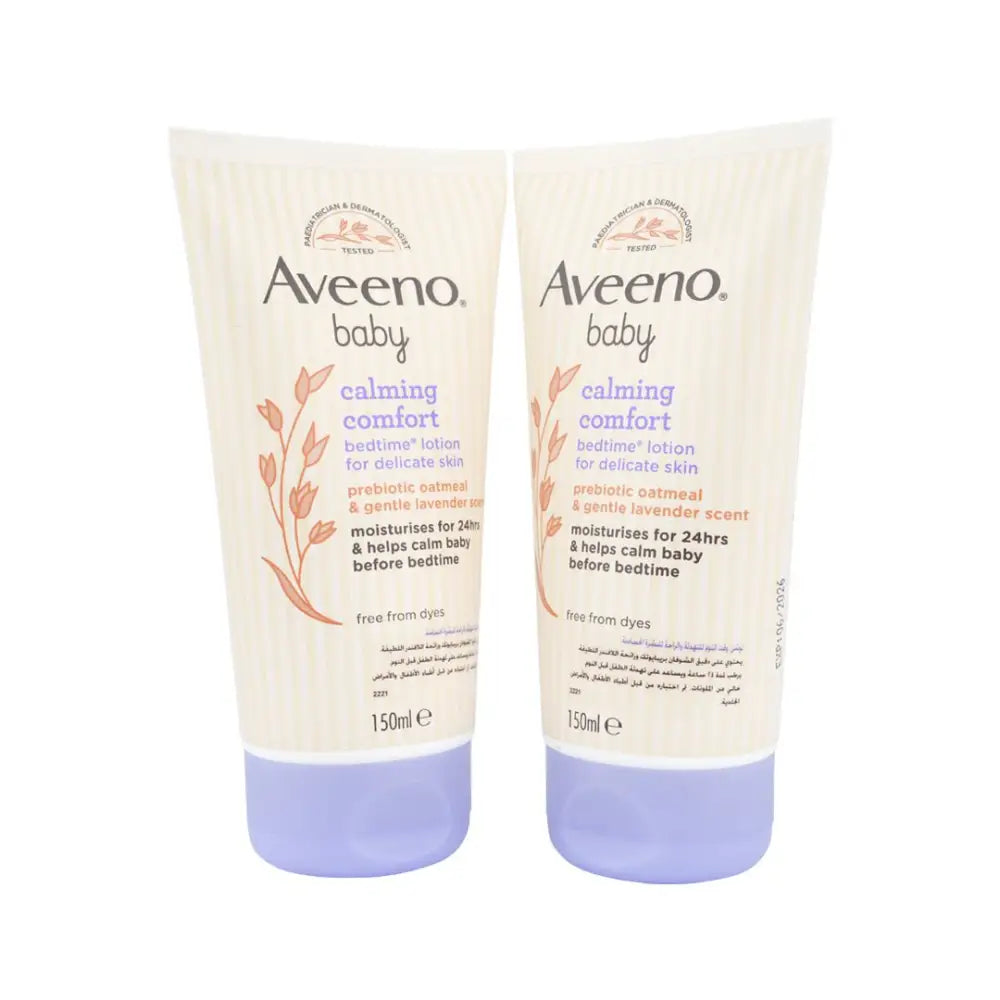 J&J AVEENO - Aveeno Baby Calming Comfort Bedtime Lotion Duo Set - Pharmazone - 