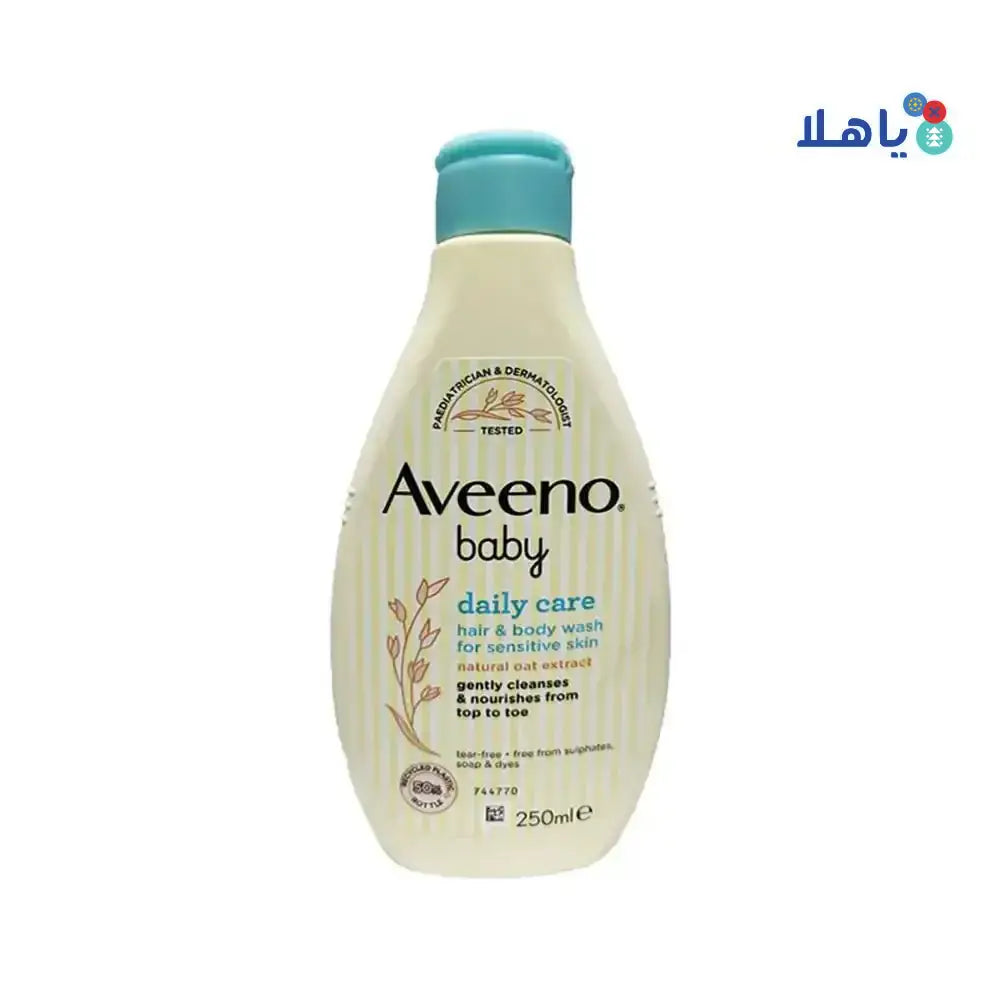 J&J AVEENO - Aveeno Baby Daily Care Hair & Body Wash 250ml - Pharmazone - 