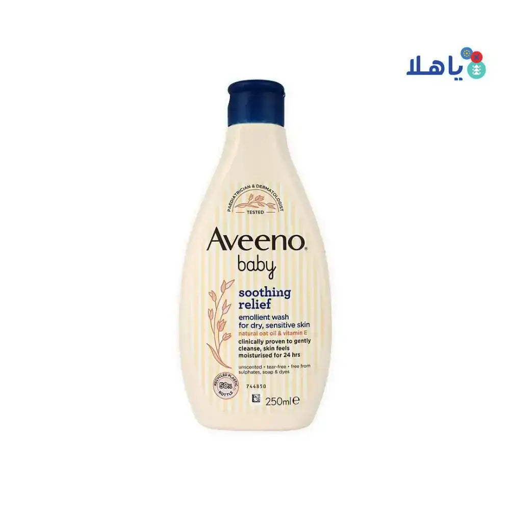 J&J AVEENO - AVEENO BABY SOOTHING RELIEF EMOLLIENT WASH 250ML - Pharmazone - 