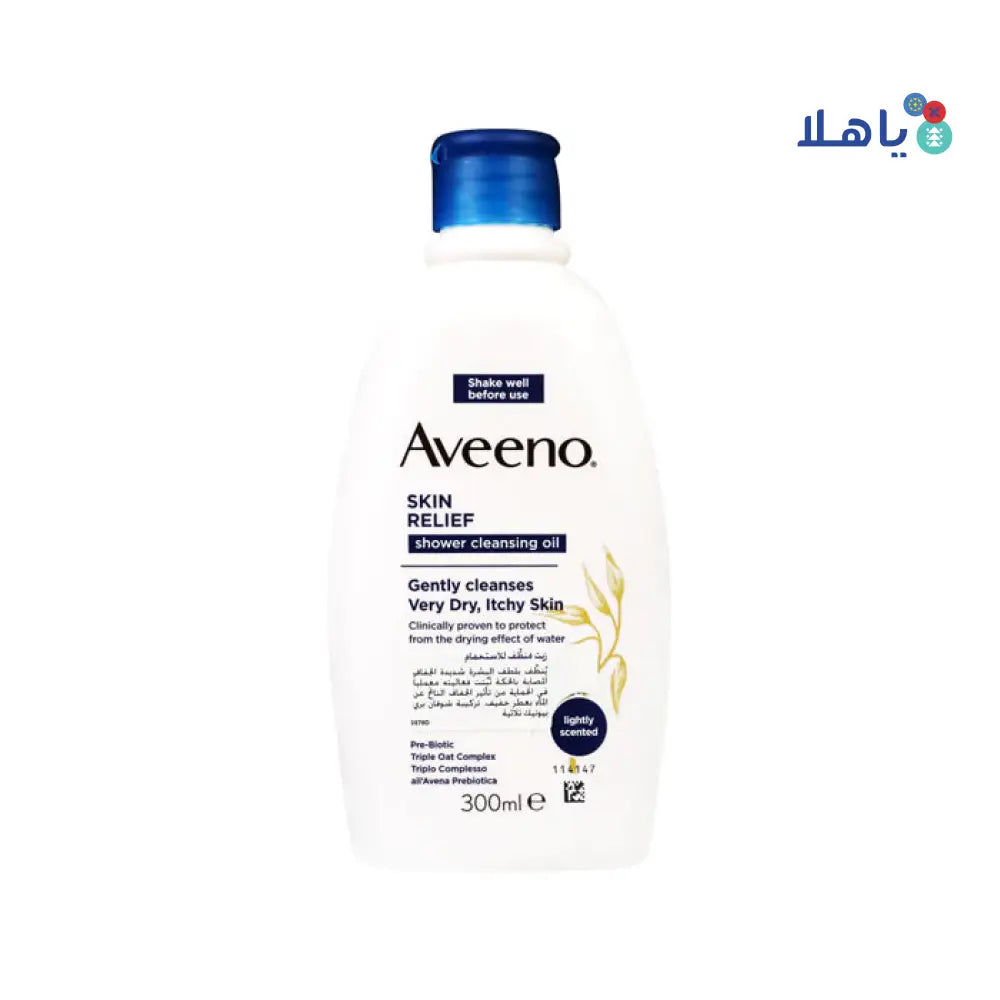 AVEENO SKIN RELIEF SHOWER CLEANSING OIL 300ML-LIGHT SCENTED