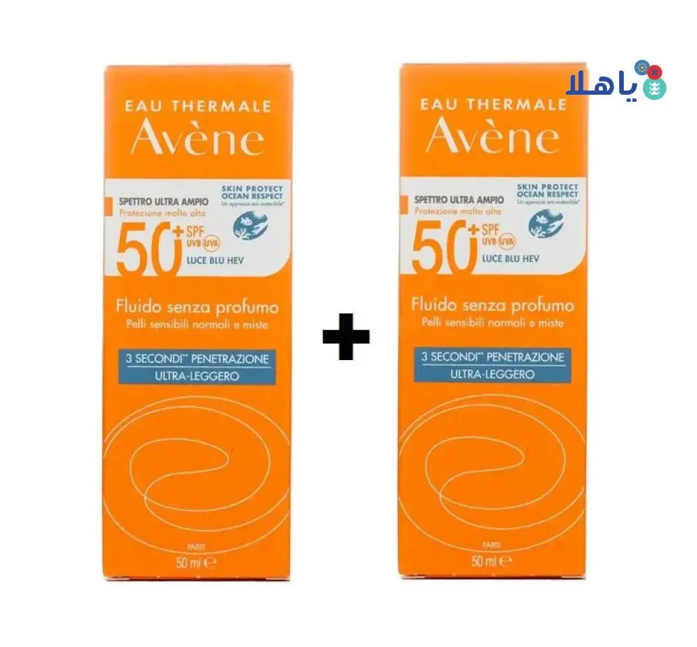 AVENE - AVENE VERY HIGH PROTECTION SPF50+ FLUID NOR TO COMB 50ML 1+1 - Pharmazone - 