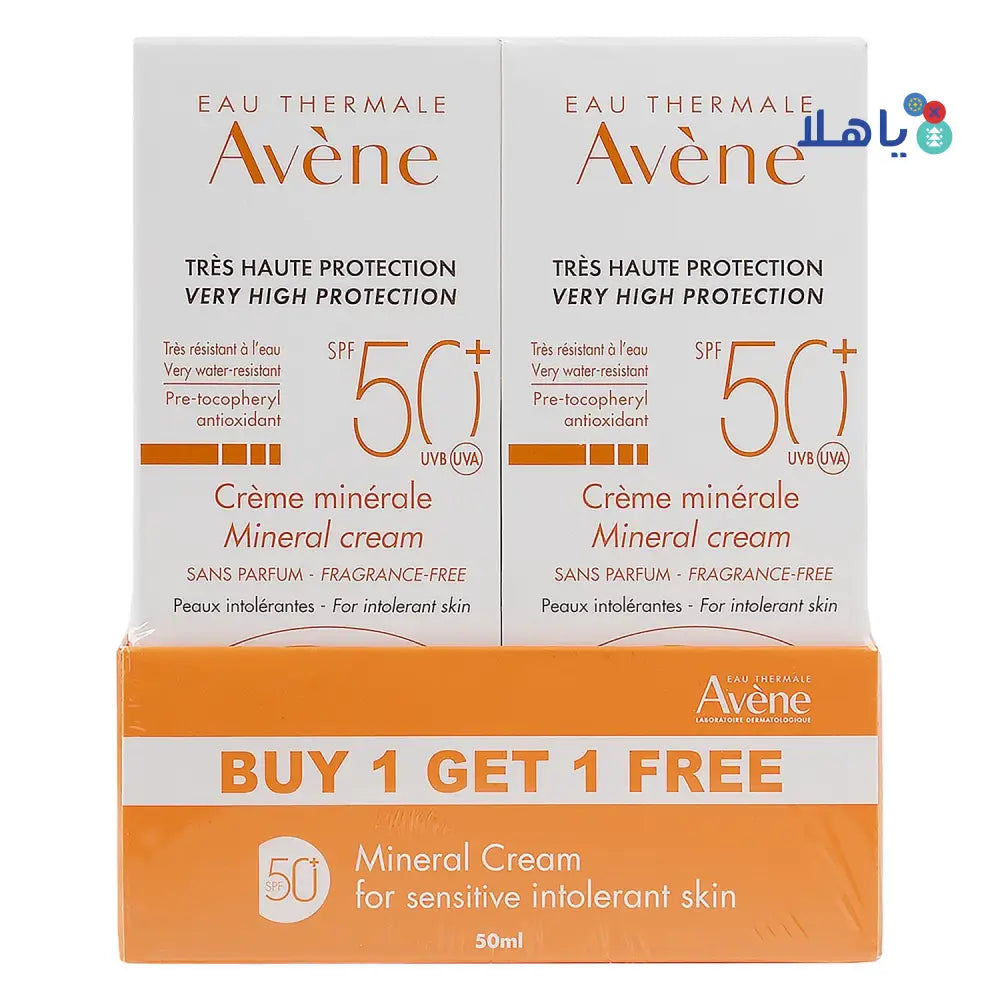 Avene Mineral Cream Spf50+ 50ml 1+1 Offer