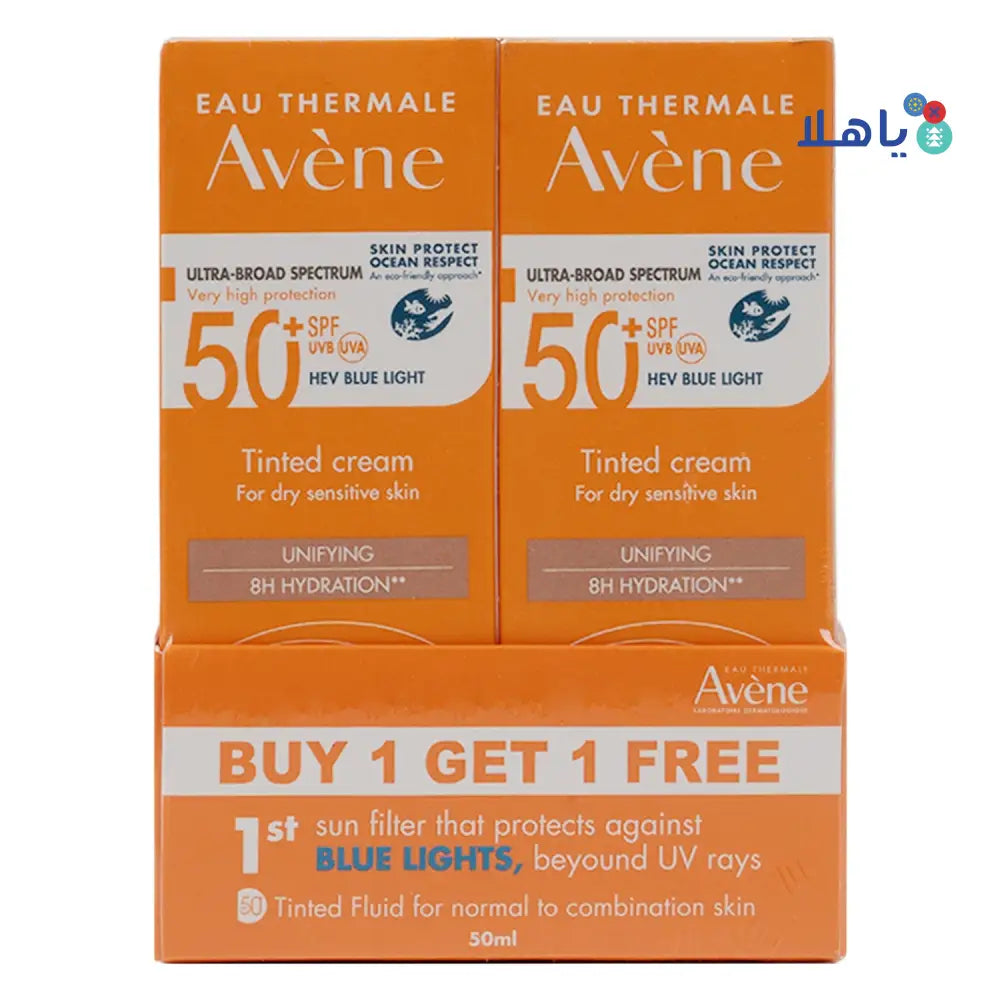 AVENE SPF50+ TINTED CREAM 50ML (1+1)-OFFER