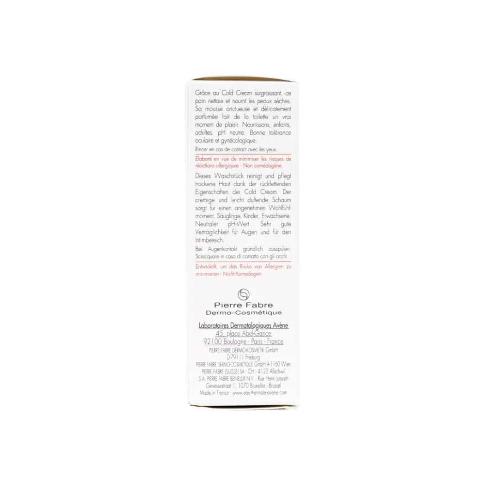 AVENE TRIXERA PAIN COLD CREAM BAR 100G