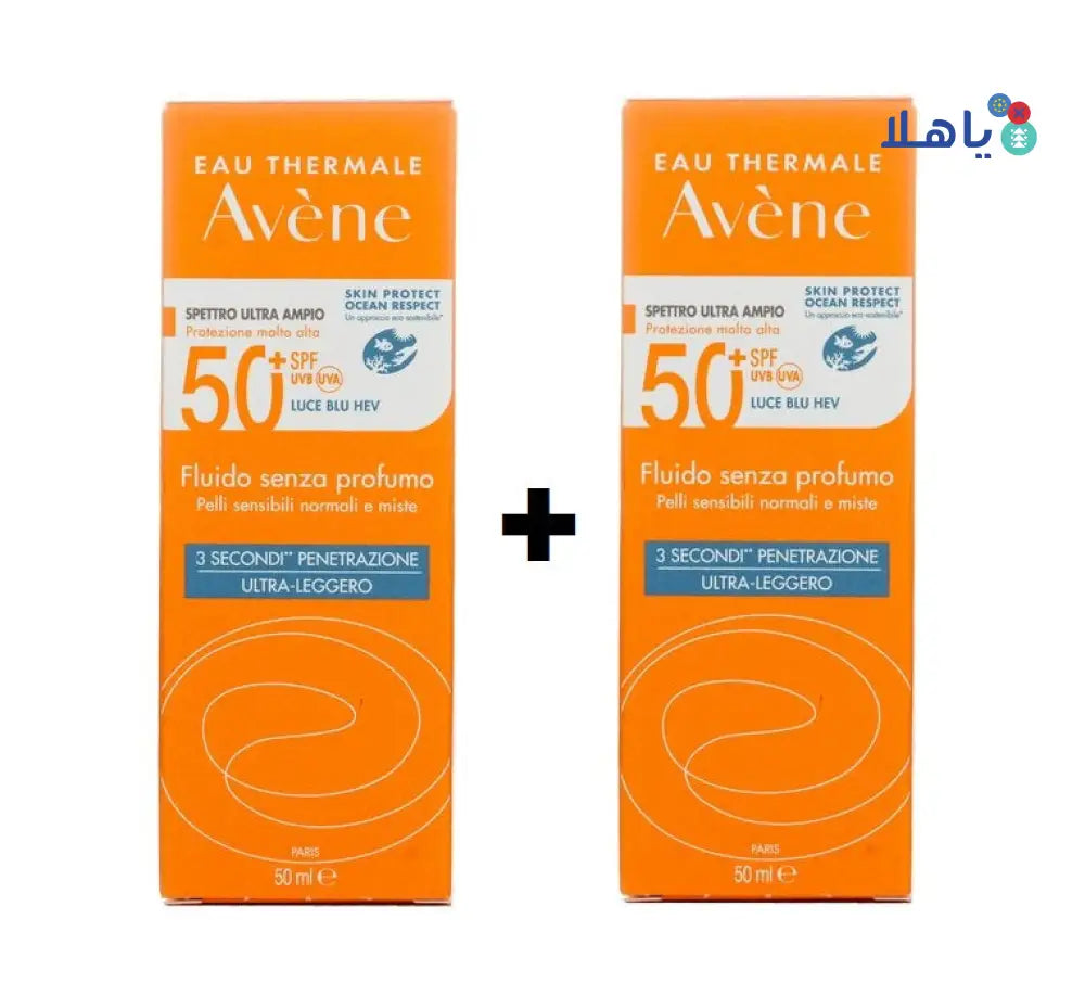 AVENE VERY HIGH PROTECTION SPF50+ FLUID NOR TO COMB 50ML 1+1