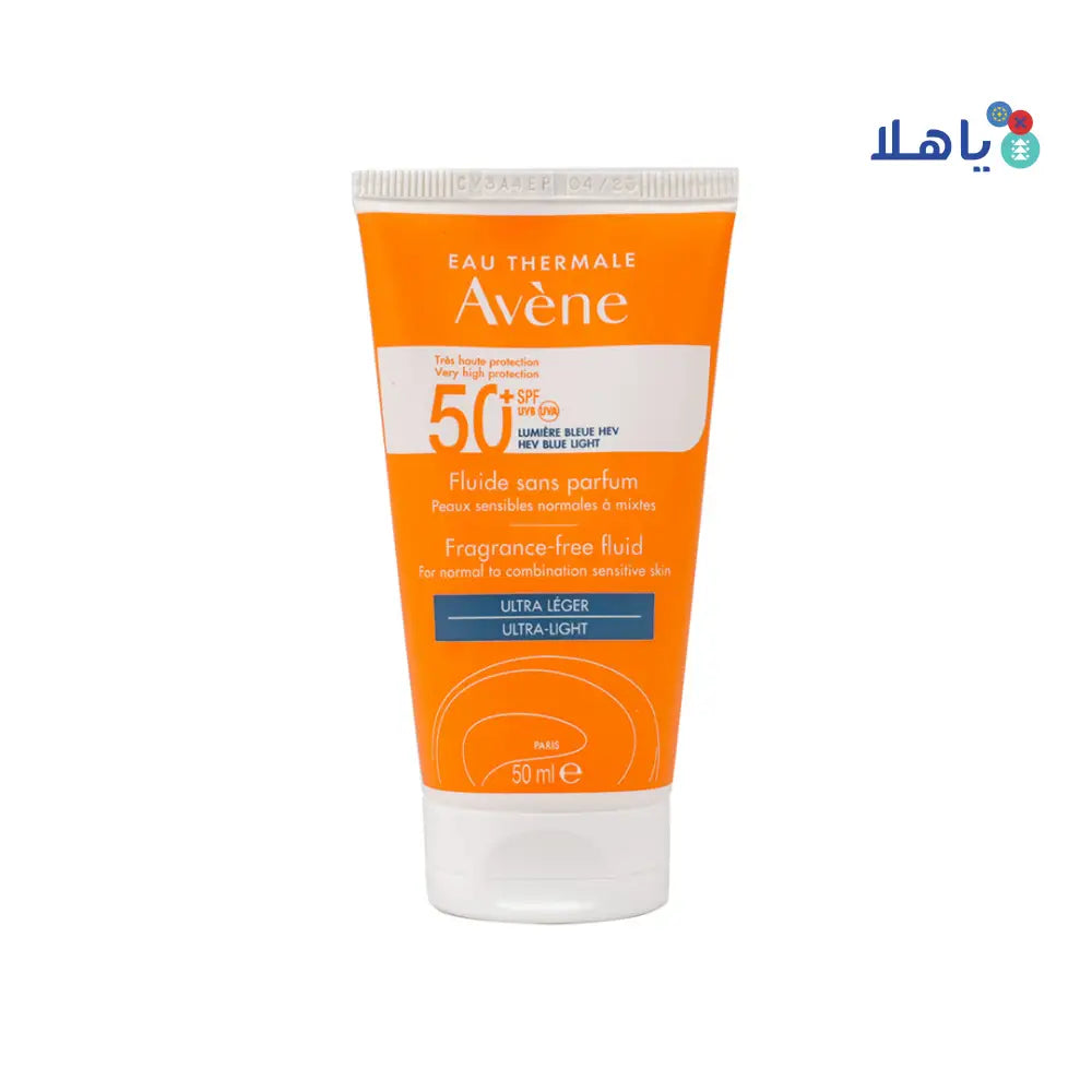 AVENE VERY HIGH PROTECTION SPF50 FRAGRANCE FREE FLUID 50ML