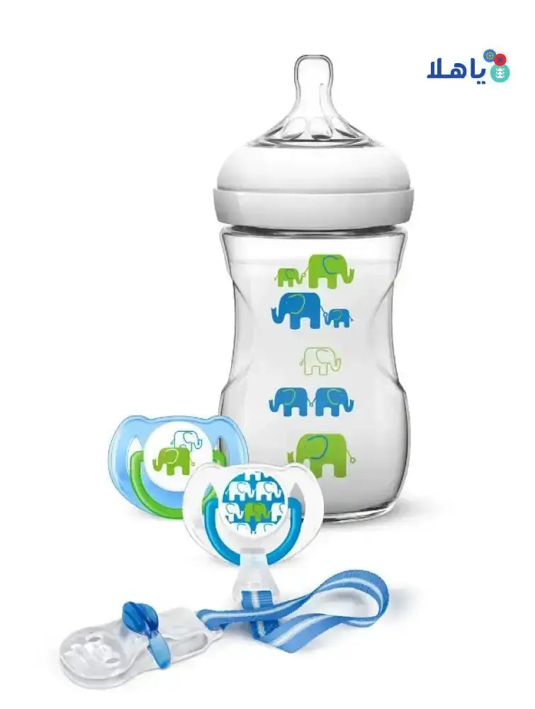 Philips Avent - Avent Natural Bottle & Soother Green Set - D627/01(PA437) - Pharmazone - 